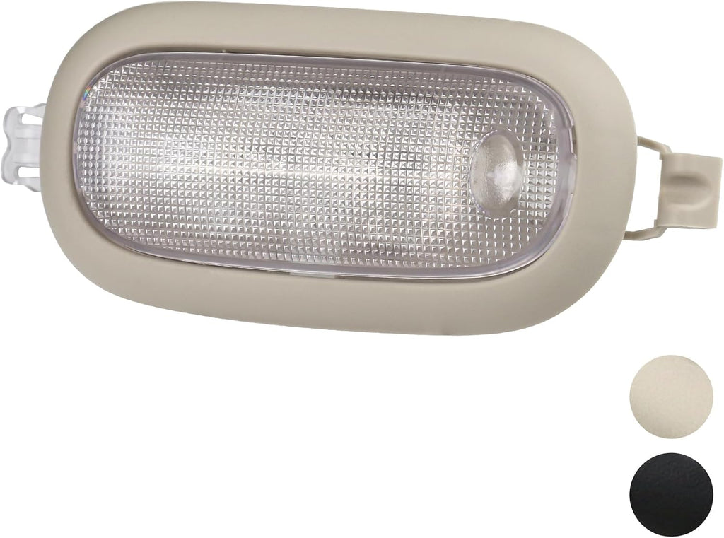 Car Roof Light Interior Dome Lamp Assembly | Compatible with Dodge Ram Jeep Accessories Parts | Replaces 5JG58TL2AD Inside Overhead Console Reading Light with Manual Control (Medium Slate Gray)