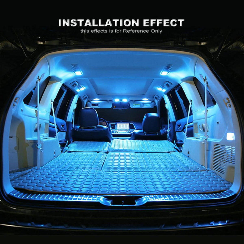 Ice Blue 36MM Festoon 6418 LED Map Dome Bulb Car Interior Light | DE3423 DE3425 Super Bright Also for Car Exterior License Plate Trunk Cargo Door Courtesy Light Canbus Error Free 10-Pack