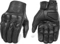 Updated Men’s Motorcycle Gloves Goatskin Leather Anti-Slip Street Bike Gloves by KAIWENDE