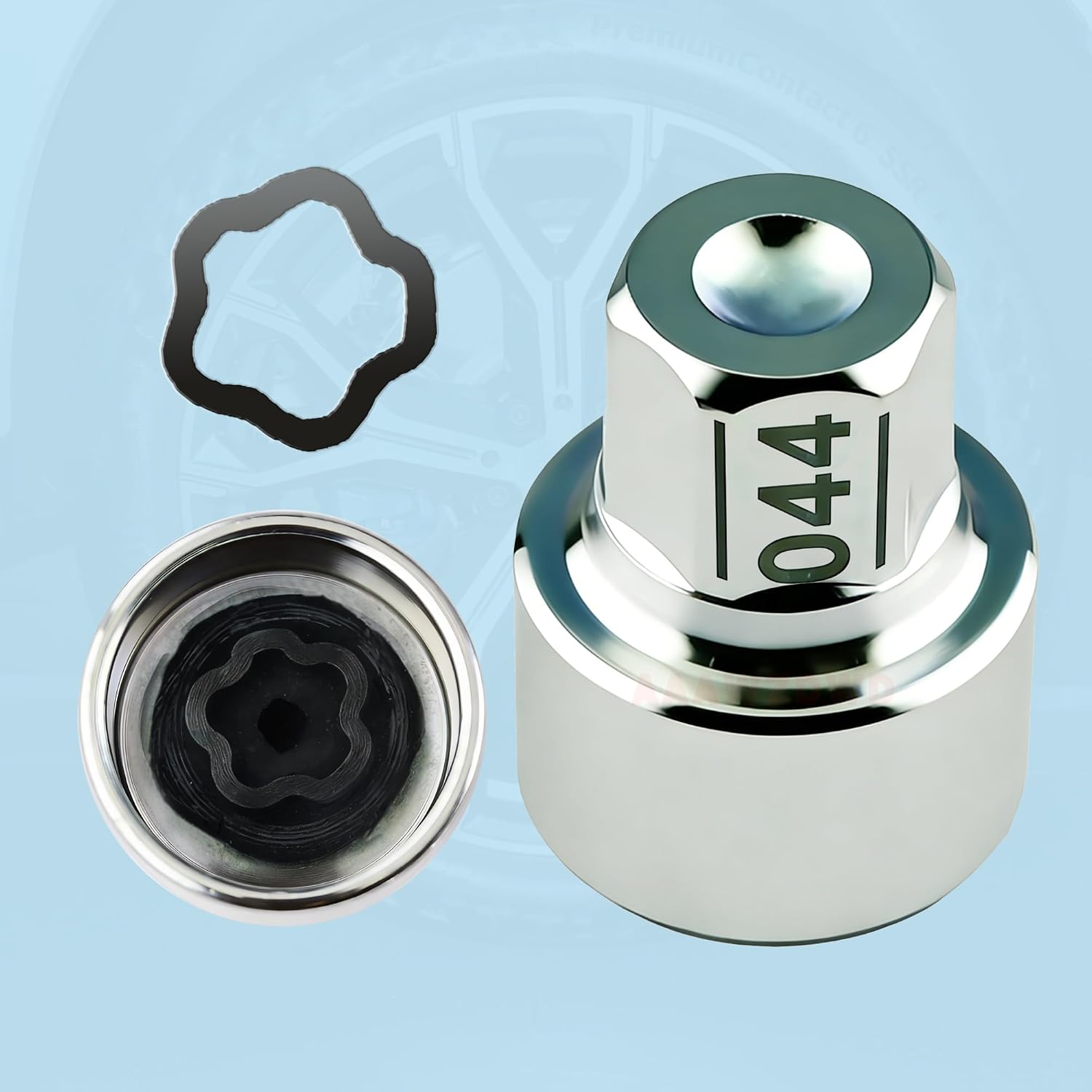 #044 Compatible with BMW 1 3 5 7 8 X2 X3 X5 X6 Wheel Lock Key Tire Lug Key | 044 Wheel Locking Nut Key Replacement