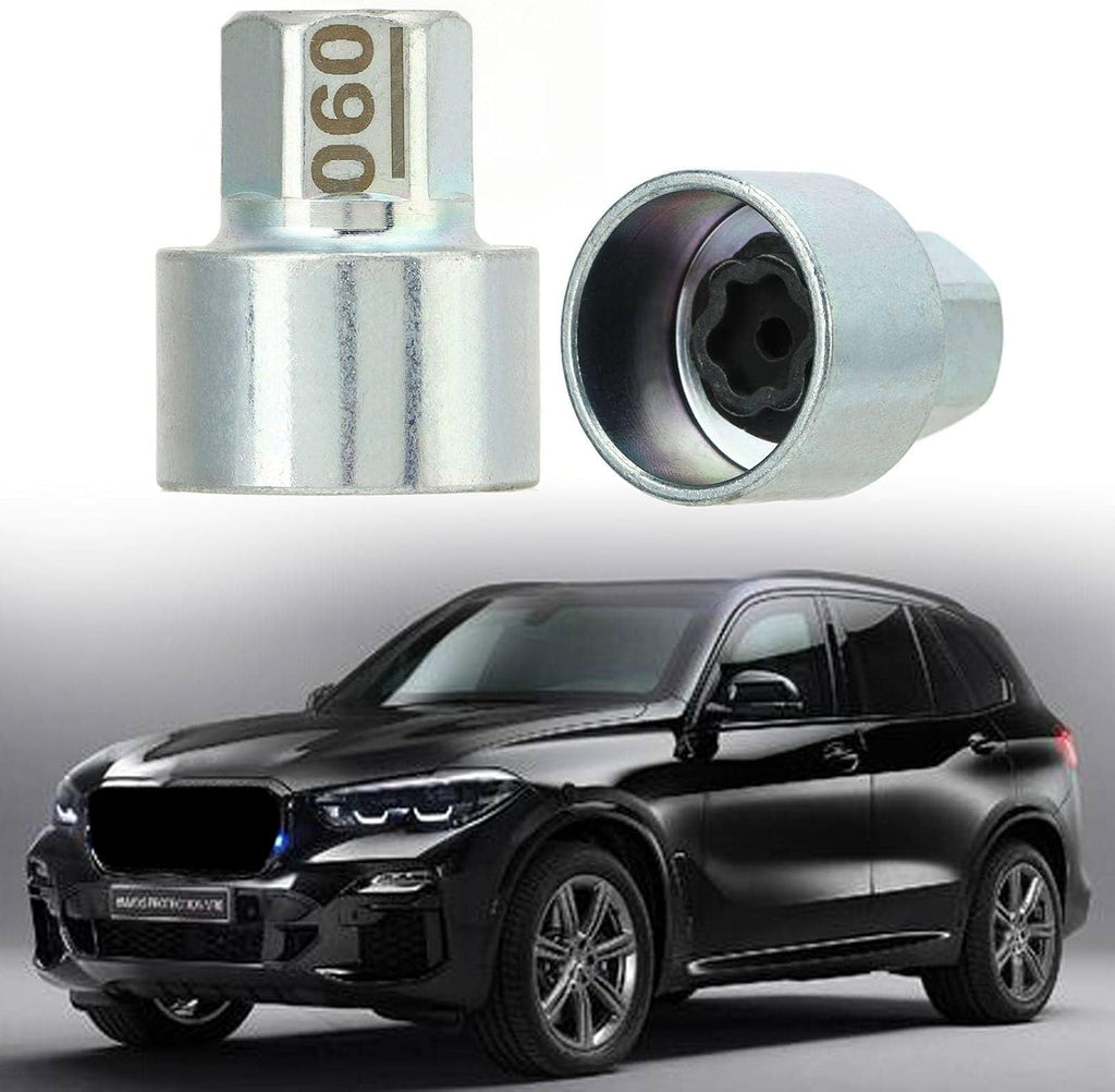 Oumefar Wheel Lock Lug Nut Remover Tool, Metal Wheel Lock Key Anti Theft Lugnut Socket Replacement for Car 1 3 5 6 7 Series X1 X2 X3 X4 X5 X6 Z4 (060)