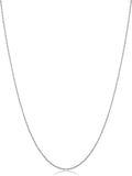 womens classic rope chain - 10k white gold, main product view
