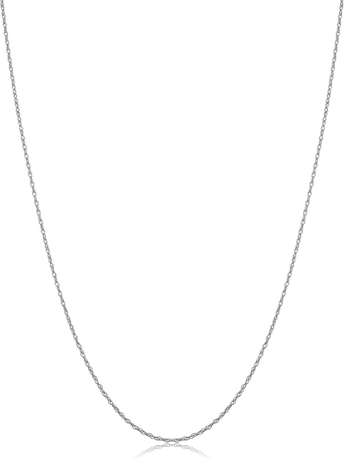womens classic rope chain - 10k white gold, main product view