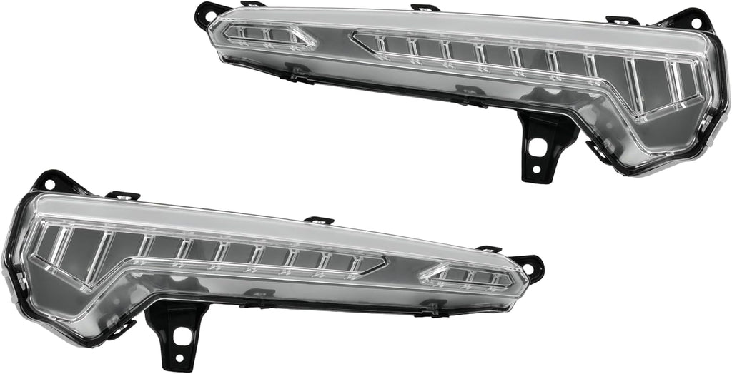 LED Daytime Running Lights for Can-Am Defender HD11 2026 Accessories, Front Auxiliary Lights Accent Fang Lights with DRL Turn Signal(2PCS, Replace #710009121, 710009122)