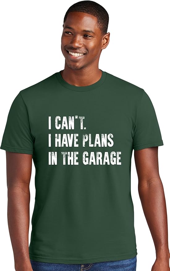 Go All Out Adult I Can't I Have Plans in The Garage Funny Dad Gift Deluxe Soft by GoAllOut