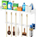 hufand broom holder wall mount, 27" mop and, main product view