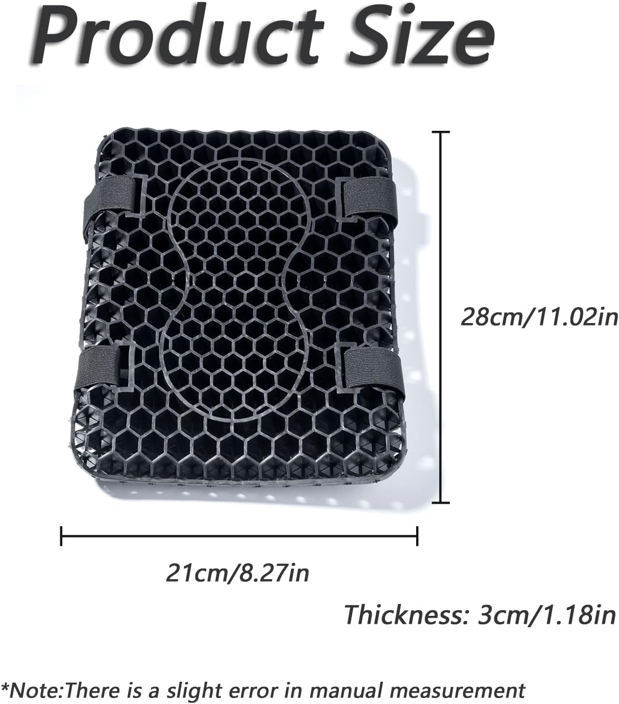 Motorcycle Gel Seat Cushion for Kawasaki KLR 650 1987-2020 2021 2022 2023 2024, Absorption Breathable Motorcycle Gel Seat Pad, Motorcycle Seat Cushion with Seat Cover for Long Rides