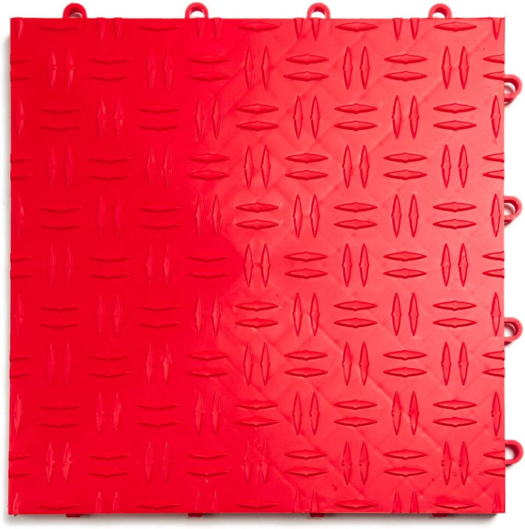 Big Floors GarageTrac Diamond, Interlocking Non-Slip Garage Flooring Tile