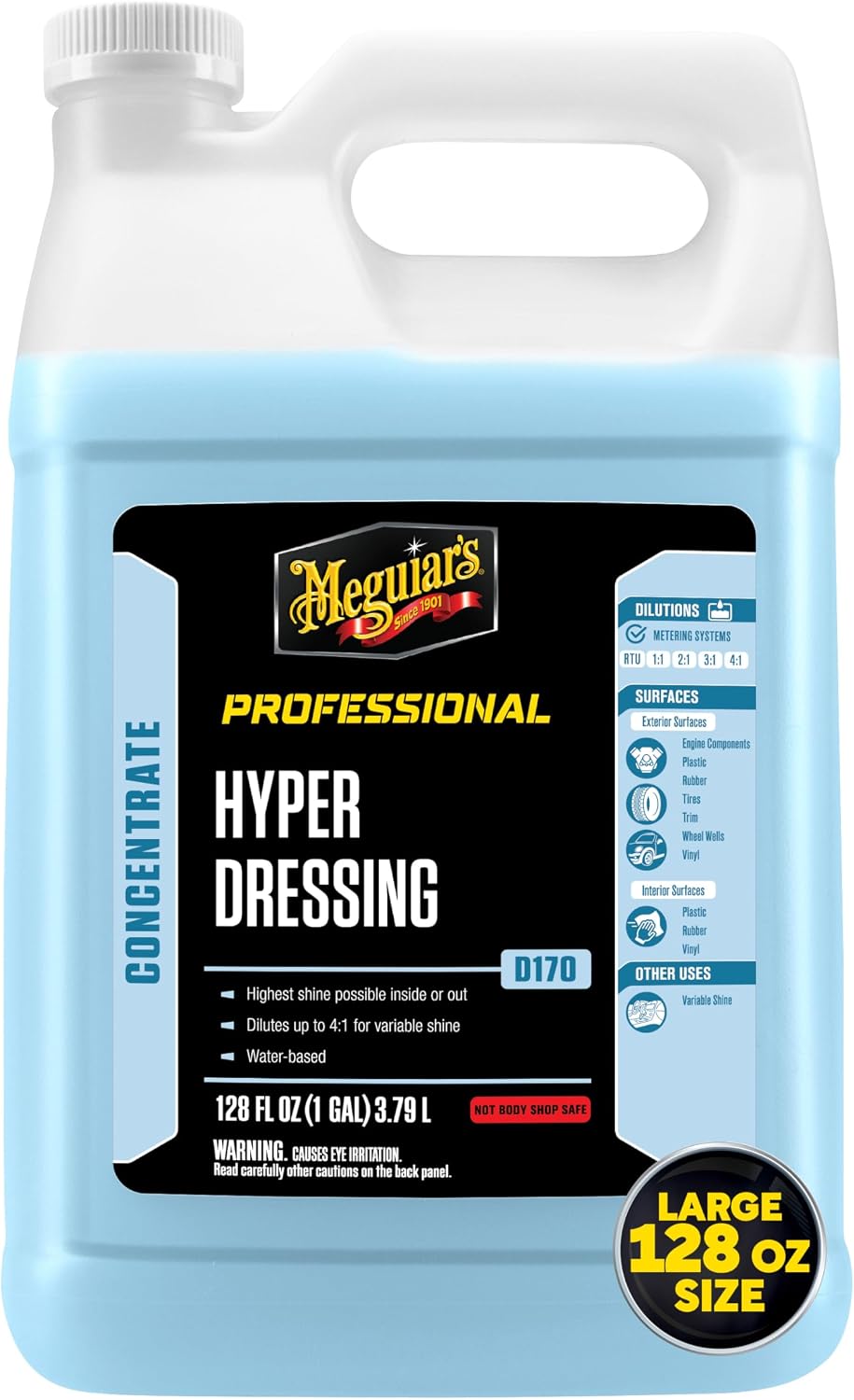 Meguiar's D17001 Hyper Dressing -1 Gallon â€“ Give Your Carâ€™s Trim Pieces the Best Shine & Gloss, Factory,128 Fl Oz (Pack of 1)