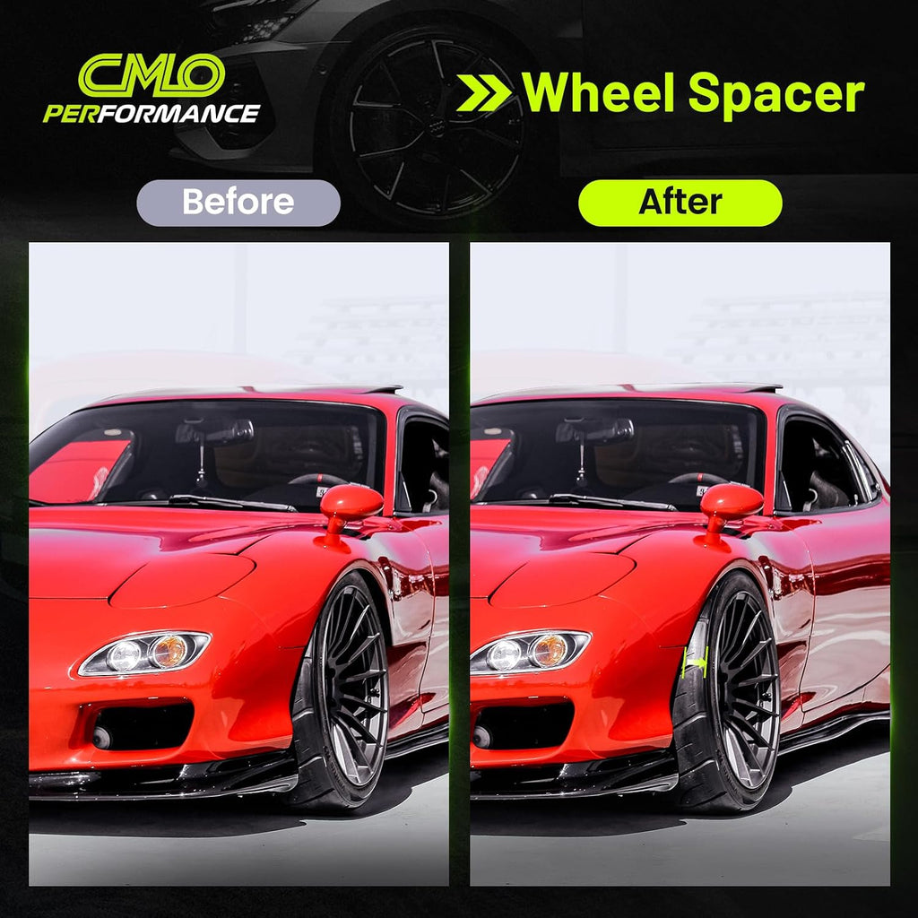 CMO 8mm 5x114.3 (5x4.5) Wheel Spacers 67.1mm Hubcentric M12x1.5 (2pcs) | CNC 6061-T6 Forged, Anodized Finish, Compatible with Mazda, Mitsubishi, Hyundai, Kia (Extended Studs Required)