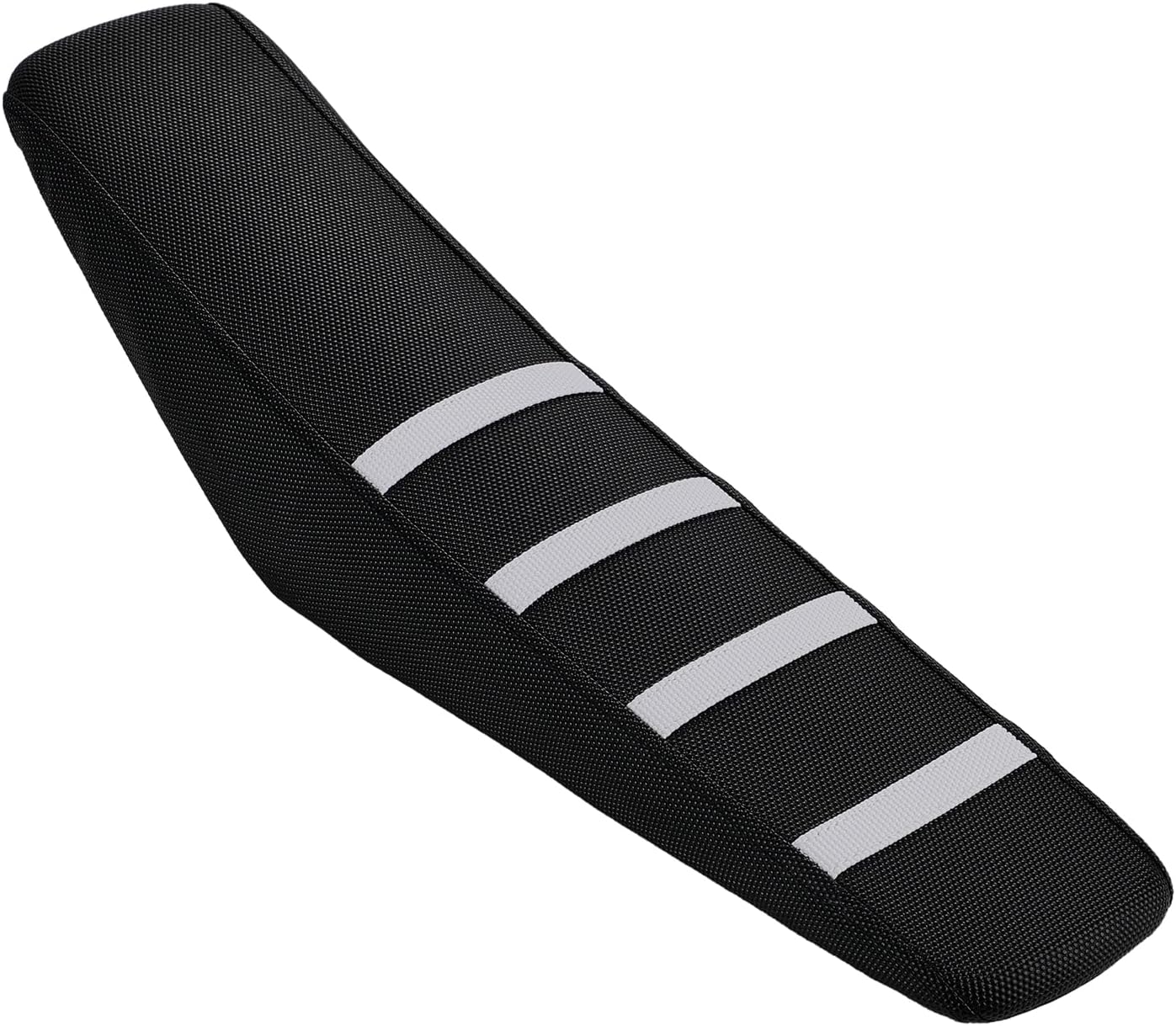 CHANGCHENG Electric Dirt Bike Seat Cover for Yozma IN10,Waterproof Anti-Slip PVC Seat Cushion Cover for Electric Bike Yozma in 10-White Stripe
