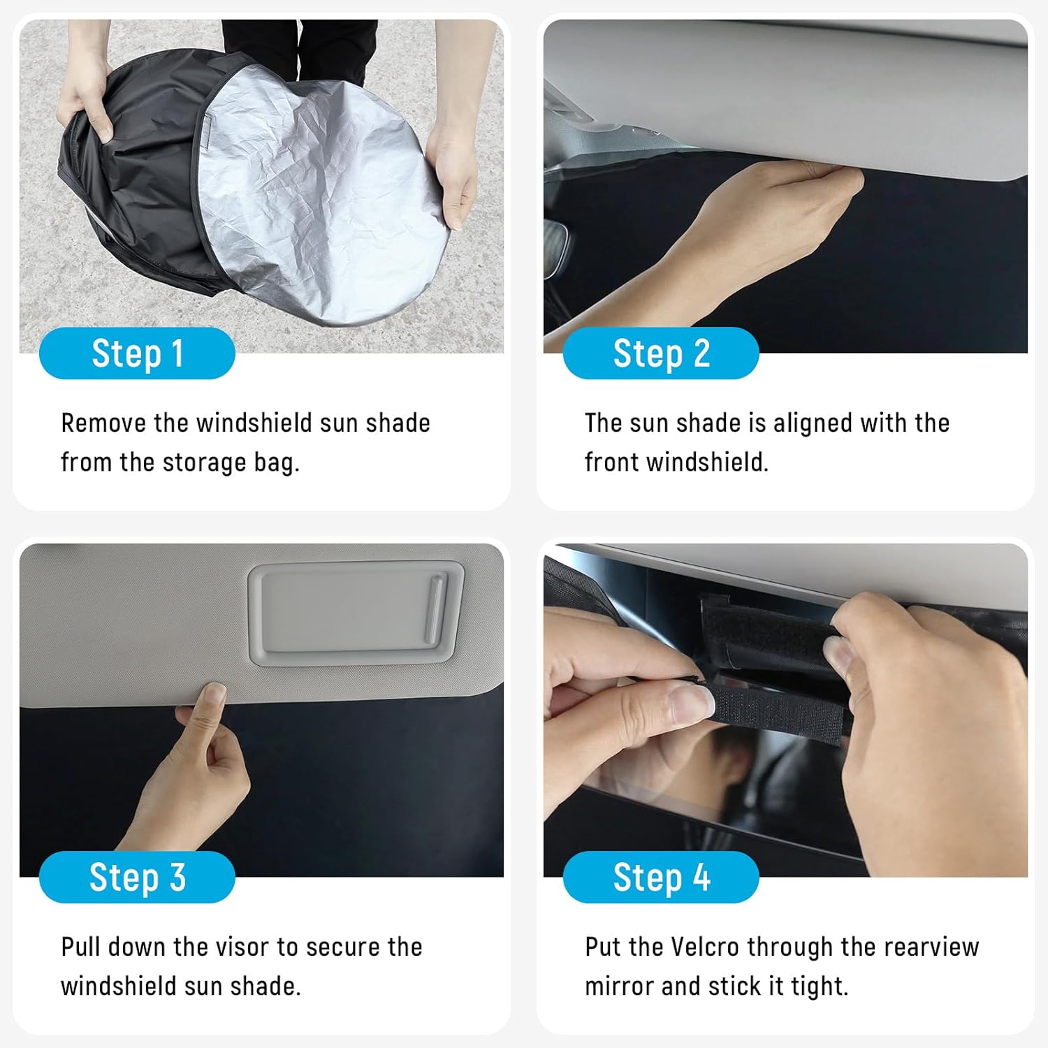 Windshield Sun Shade for Chrysler 2017-2025 2026 Pacifica Accessories (OEM Size) Auto Interior Front Window Sun Visor Heat Protection