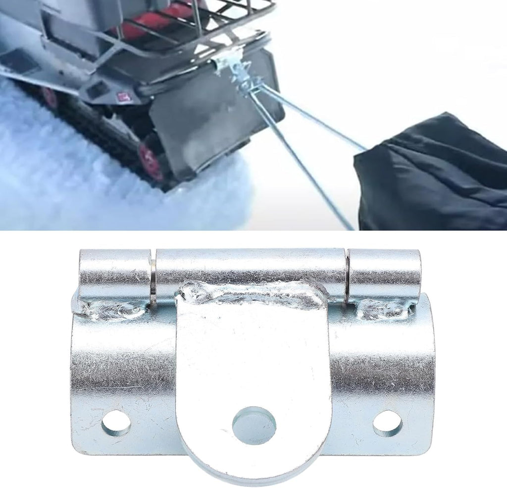 POCREATION Universal Metal Snowmobile Bumper Hitch, Tow Hook, 1 to 1-1/4 Inch Square or Round Bumper Compatible