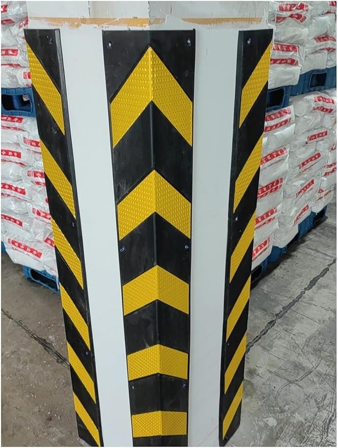 Parking Garage Wall Protector Corner Guard, 1cm Thick Rubber Column, by Unknown