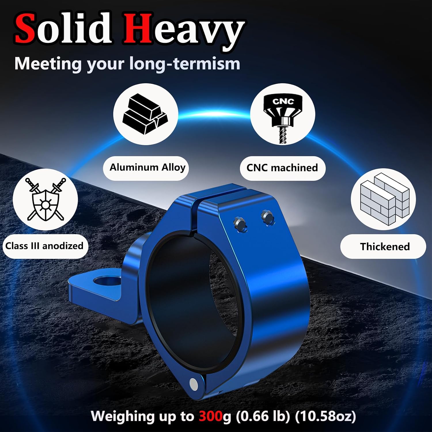 LOKTENWO 2 PCS Thicken Whip Light Mount CNC Aluminum Light Bar Mounts for Off-Road, 360°Adjustable UTV Whip Flag Mounting Roll Bar Clamp Fit 1.5''/1.75''/1.85''/2''/2.1'' Roll Cage