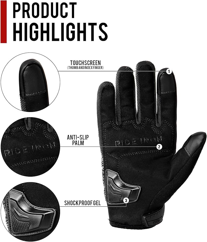 BORLENI Motorcycle Gloves Motorbike Glove - Image 2
