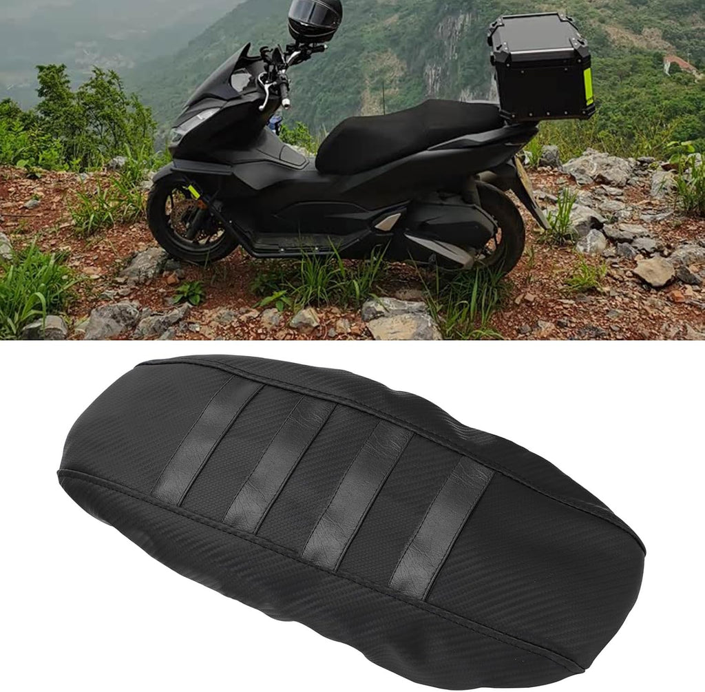 Motorcycle Seat Cover, Moped Seat Covers, Breathable PU Leather Motorcycle Seat Protector for X160 Motorcycle Cover Motorbike Accessories Long Ride Heavy Duty Motorcycle Pad