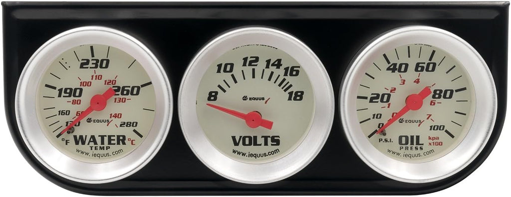 Equus 8100 1-1/2" Volt Triple Gauge Kit