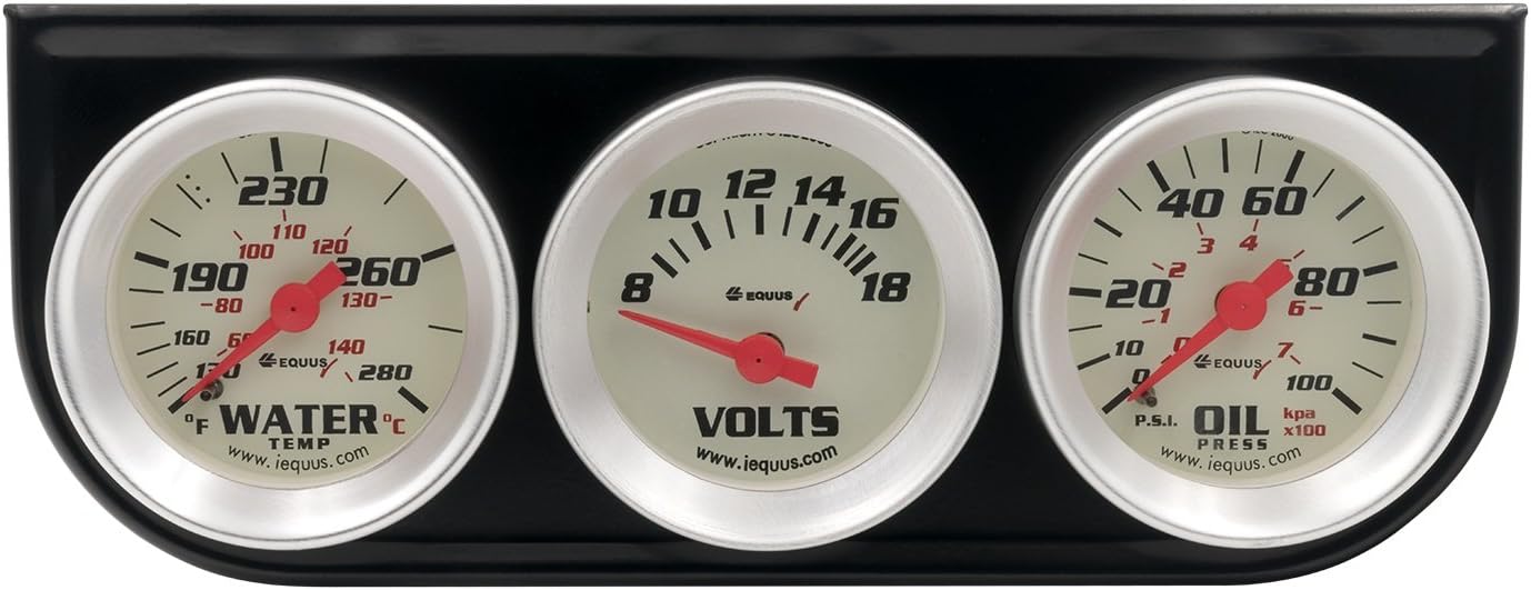 Equus 8100 1-1/2" Volt Triple Gauge Kit