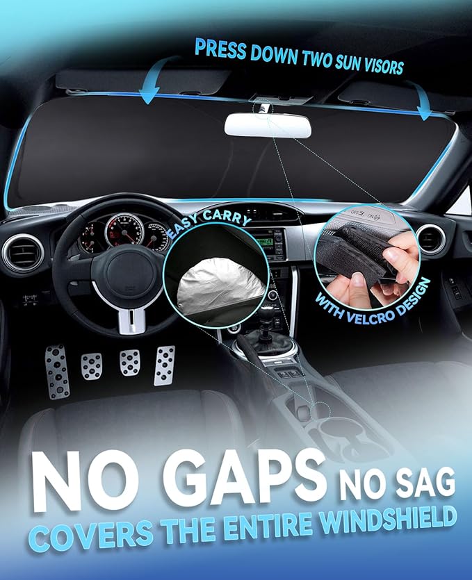 Sunshade Cover for Trax Windshield Sun Shade for 2013-2023 Chevrolet/Chevy Trax - Image 2