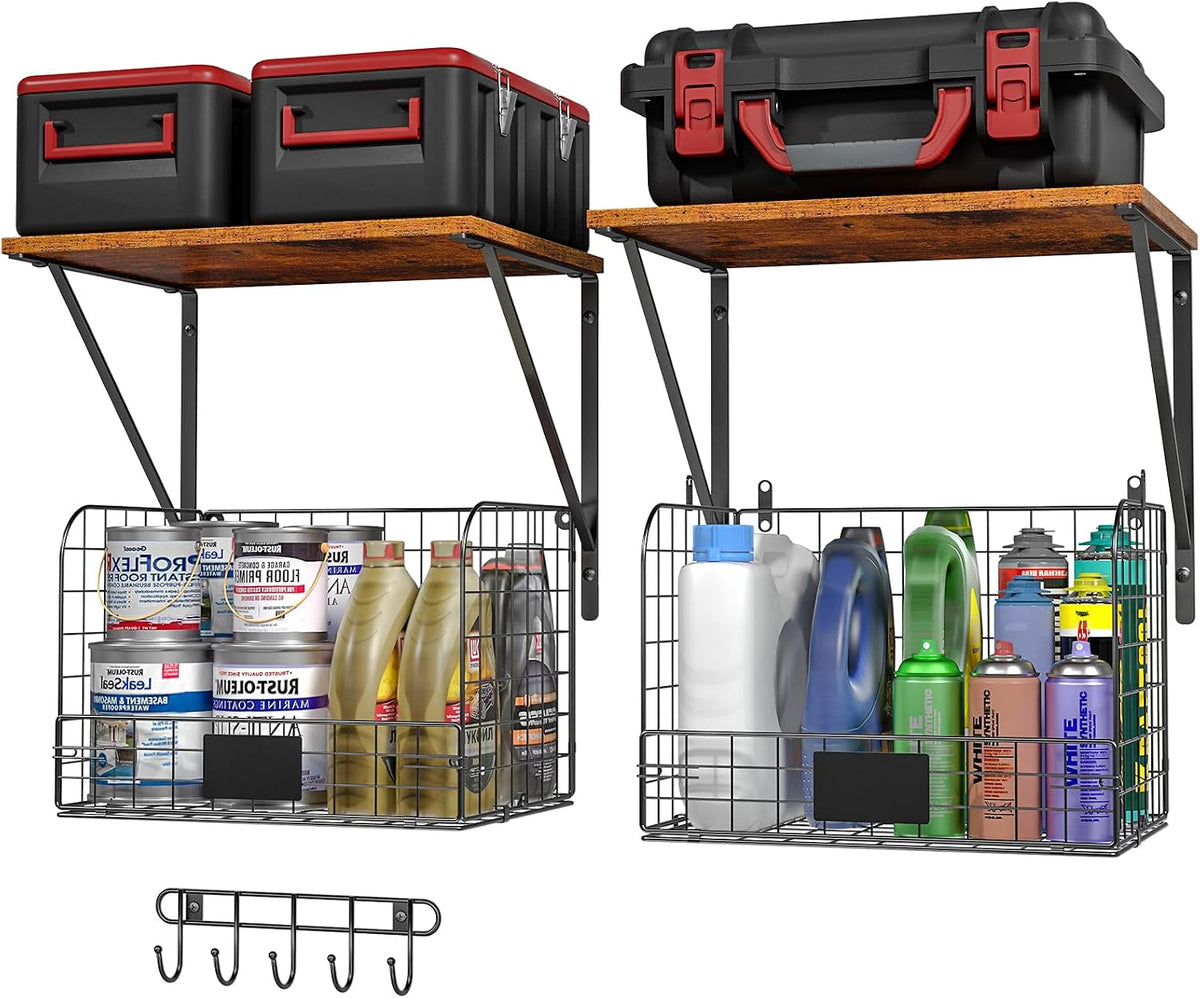 2 Pack Garage Shelves Wall Mounted