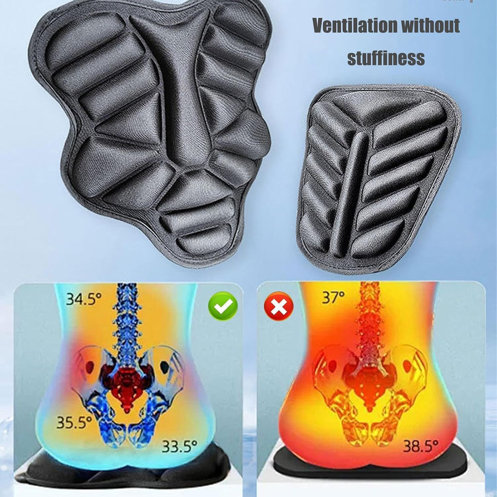 Motorcycle Seat Cushion for Harley Davidson Iron 883 2020-2022, Comfort Seat Cushion for Tailbone Pain Relief - Pressure Relief & Heat Dissipation for Long Rides,B/Double seat