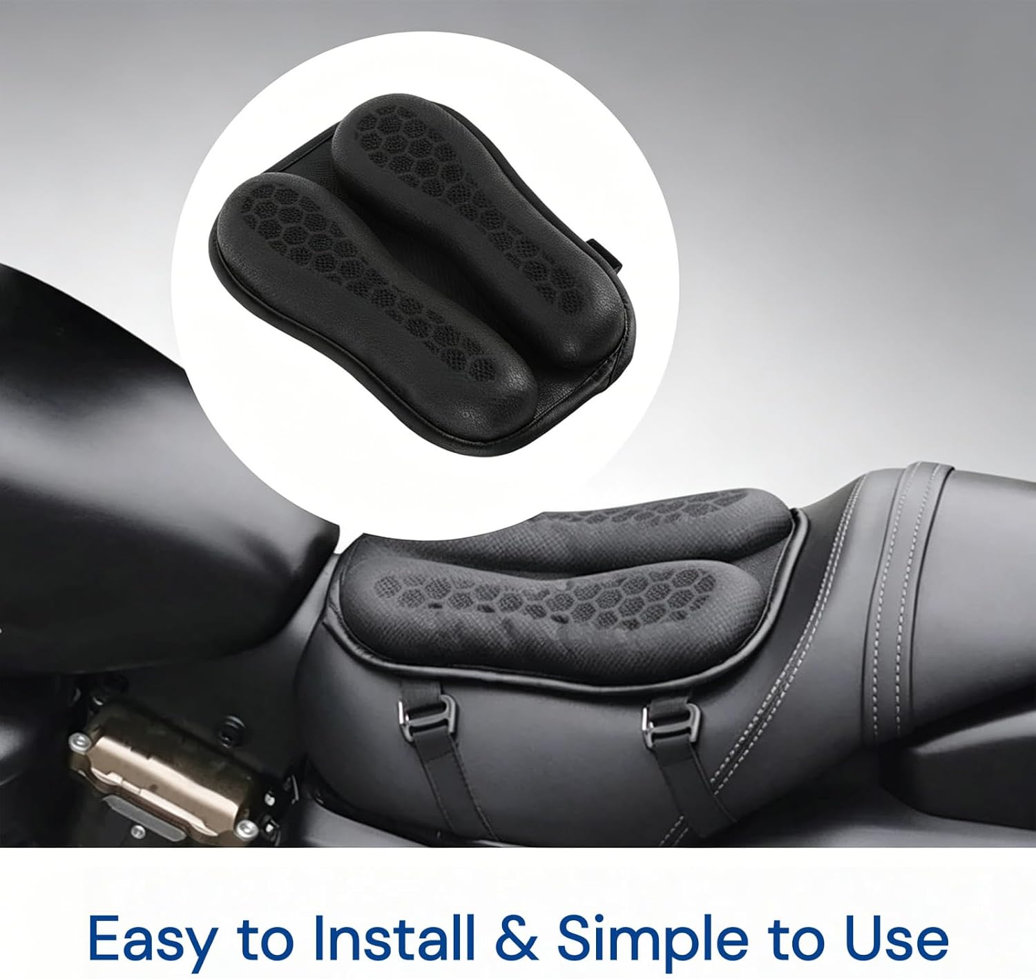 hexrider - Hex Rider Seat Cushion Set, Original Driver & Passenger Motorcycle Seat Cushions (1 pc)