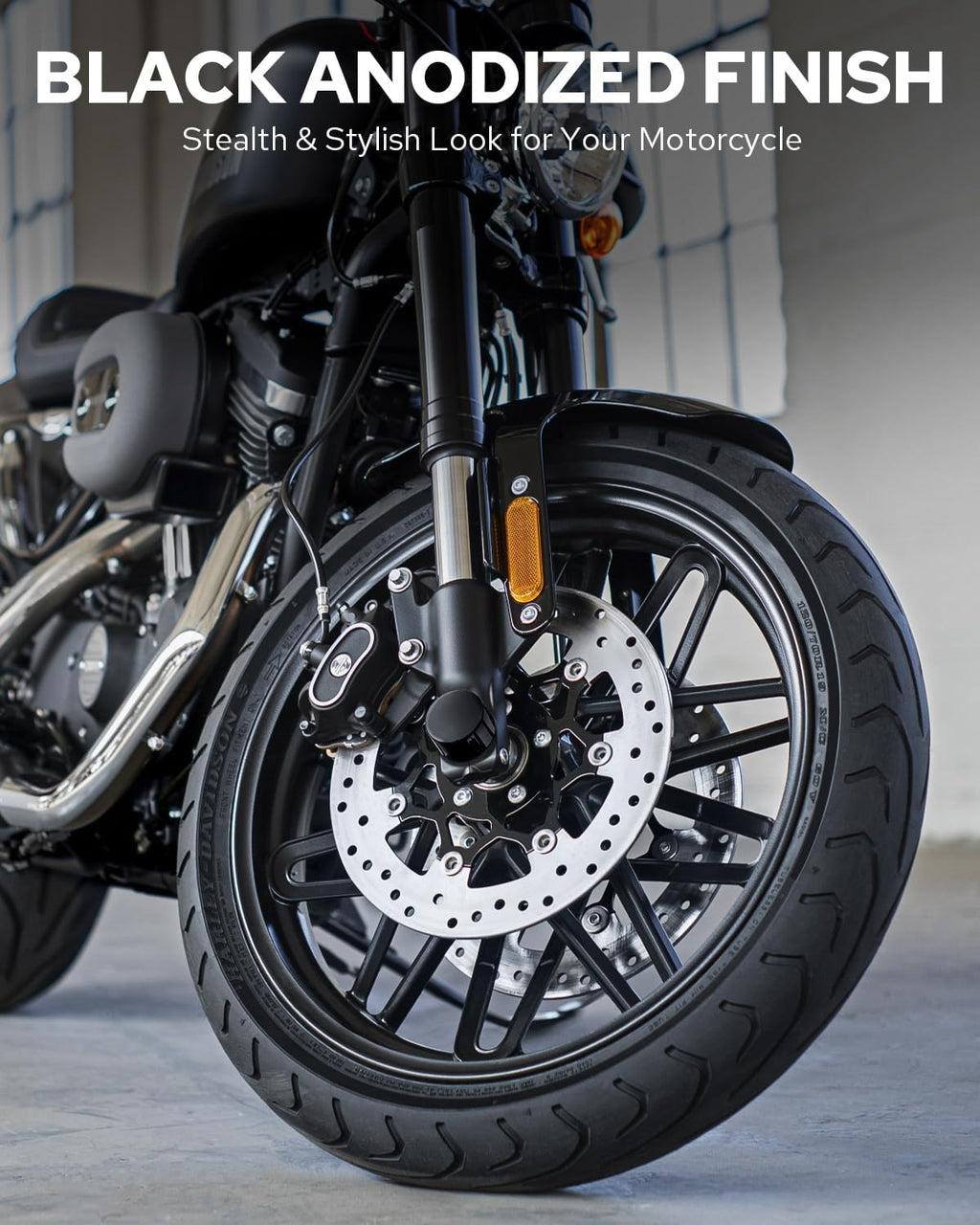 Benlari CNC Front Axle Nut Covers fit for Harley, Black Axle Nut Caps Compatible with Harley Davidson Touring Sportster Trike Dyna Softail Street Glide Road King Iron 883 Fat Boy 2002-2023