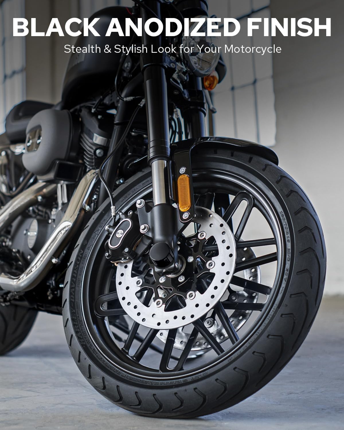 Benlari CNC Front Axle Nut Covers fit for Harley, Black Axle Nut Caps Compatible with Harley Davidson Touring Sportster Trike Dyna Softail Street Glide Road King Iron 883 Fat Boy 2002-2023