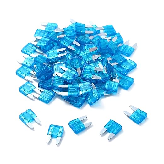 100 Pack Auto Fuses 15 AMP APM/ATM 32V Mini Blade Style Fuses 15A Short Circuit by JESUNK