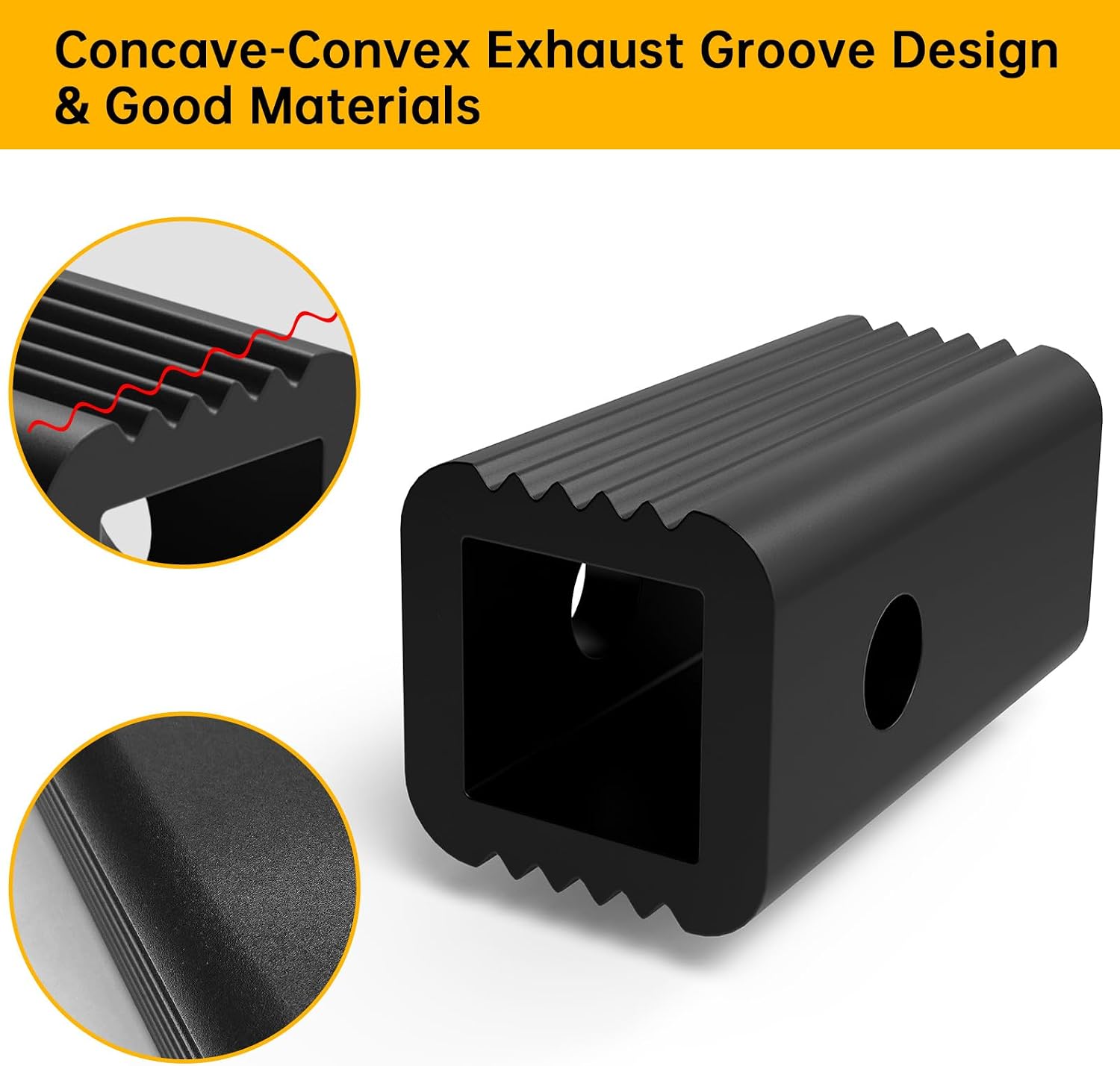 2 inches to 1-1/4 inches Hitch Receiver Adapter Insert Sleeve Mount Adapter,2" to 1-1/4" Trailer Hitch Adapter Receiver Converter for Bike Rack and Cargo Carriers