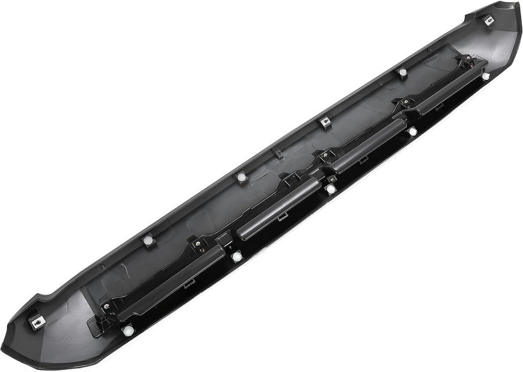 HECASA Hood Scoop Compatible with 2014-2021 Toyota Tundra Replacement for 761800C030 TO1231102 REPT133702 Front Black Upper Grille Bulge Molding Platinum Style