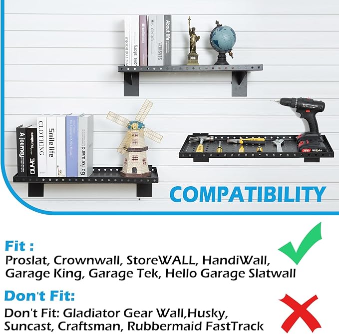 Slatwall Shelves 24x10 Inch, Slatwall Accessories - Image 3