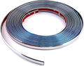 QWORK Automotive Chrome Trim Molding, 1/2 inch Wide 26FT DIY Moulding Trim Strip Line Decoration for Car/Truck Door Window Side Scratchproof