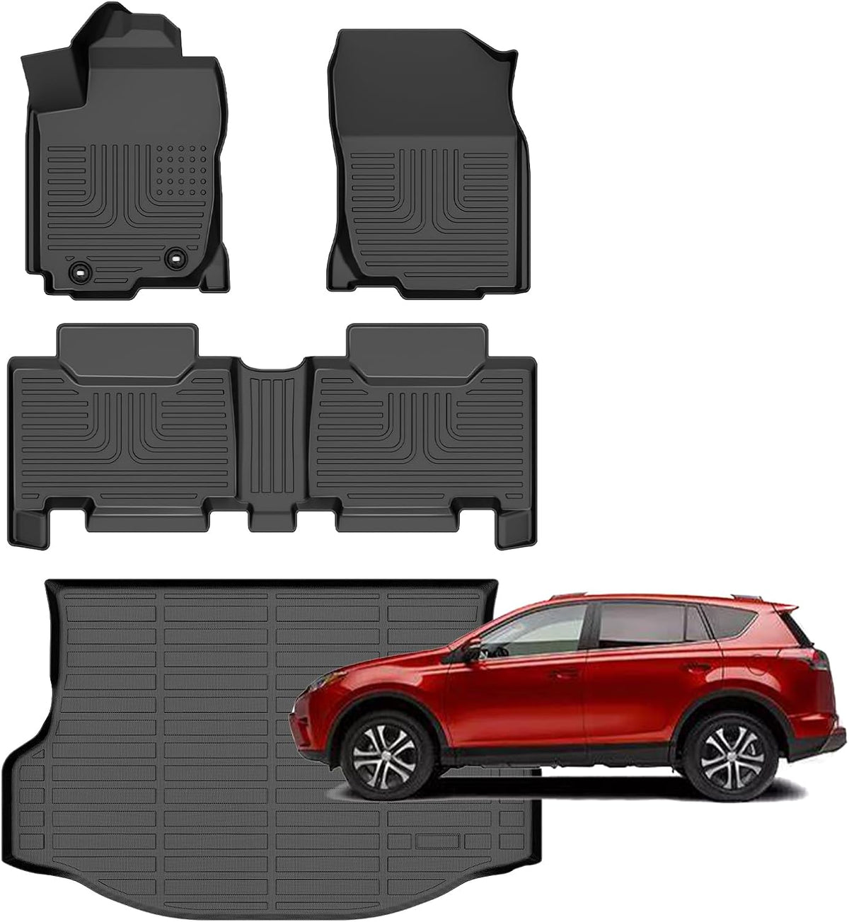 for Toyota RAV4 Floor Mats 2018 2017 2016 2015 2014 2013, Car Mats