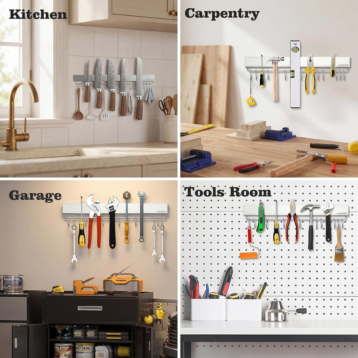 20 inch magnetic knife holder for wall, package contents