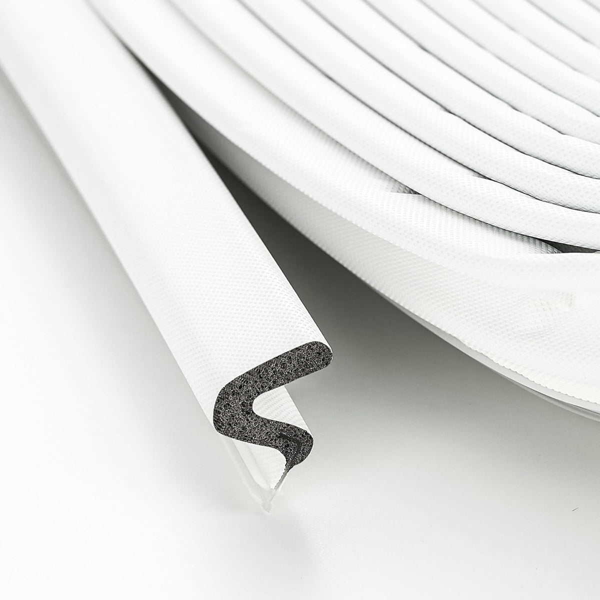 ravinte weather stripping door seal, q-shaped kerf foam, main product view