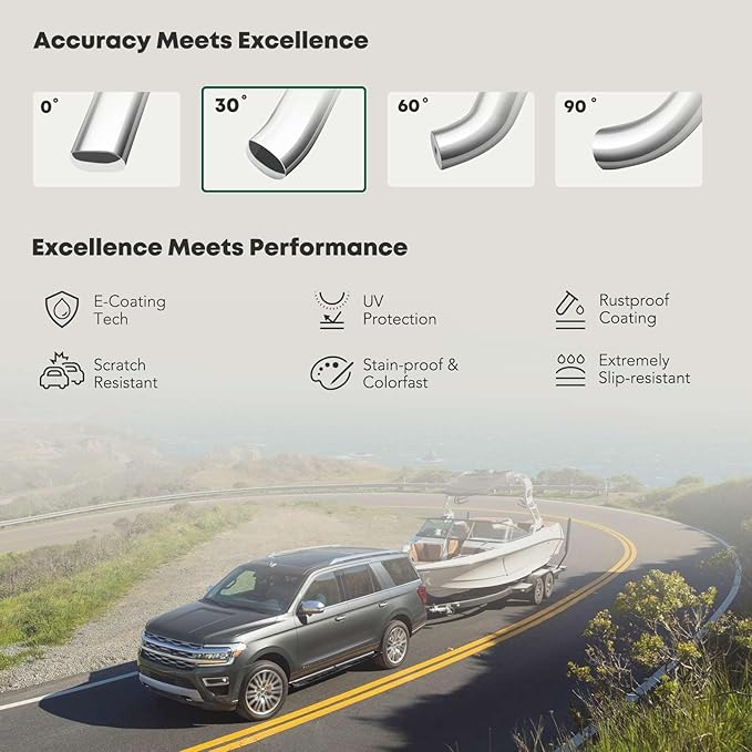 YHTAUTO 5 Inch Running Boards Side Steps Fit Chevy Silverado/GMC Sierra - Image 5