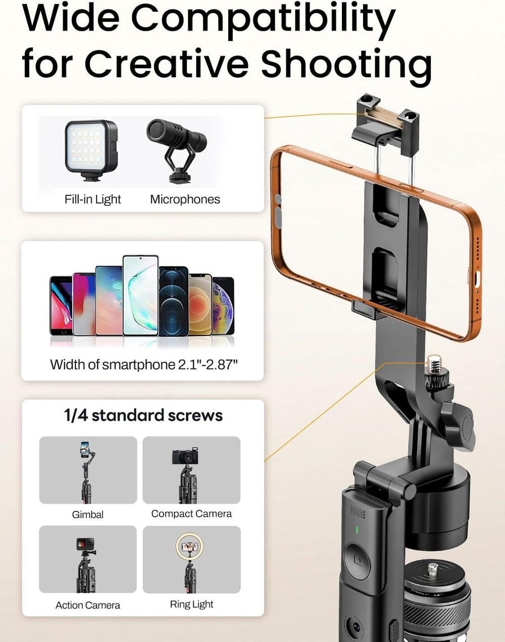 Content Creator Essentials,Vlogging Kit w/ Mic(R01 Pro Combo1)
