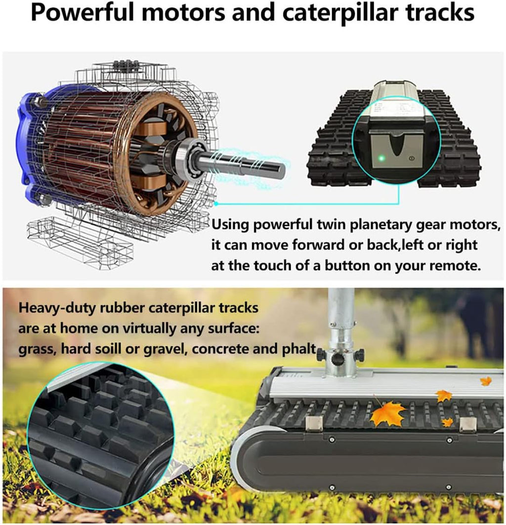 Electric Trailer Mover 450kg Load Capacity Trailer Dolly, Motorised Camper Trolley Kit with Remote Control, Camper RV Caravan Boat Trailer Jack for All Terrain (A)