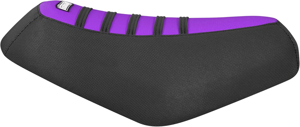 Enjoy Mfg Seat Cover - Compatible with Honda 1988-2001 SA50 Elite 50_#541 (Black Sides/Purple top/Black Ribs)