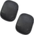 2 PCS Car Miniature Static Cling Window Shade, Nylon Yarn Small Static Cling Sunshade, 9.25" x 6.7" Electrostatic Film Car Side Window Sun Shade, Universal for Most Vehicles (Black)