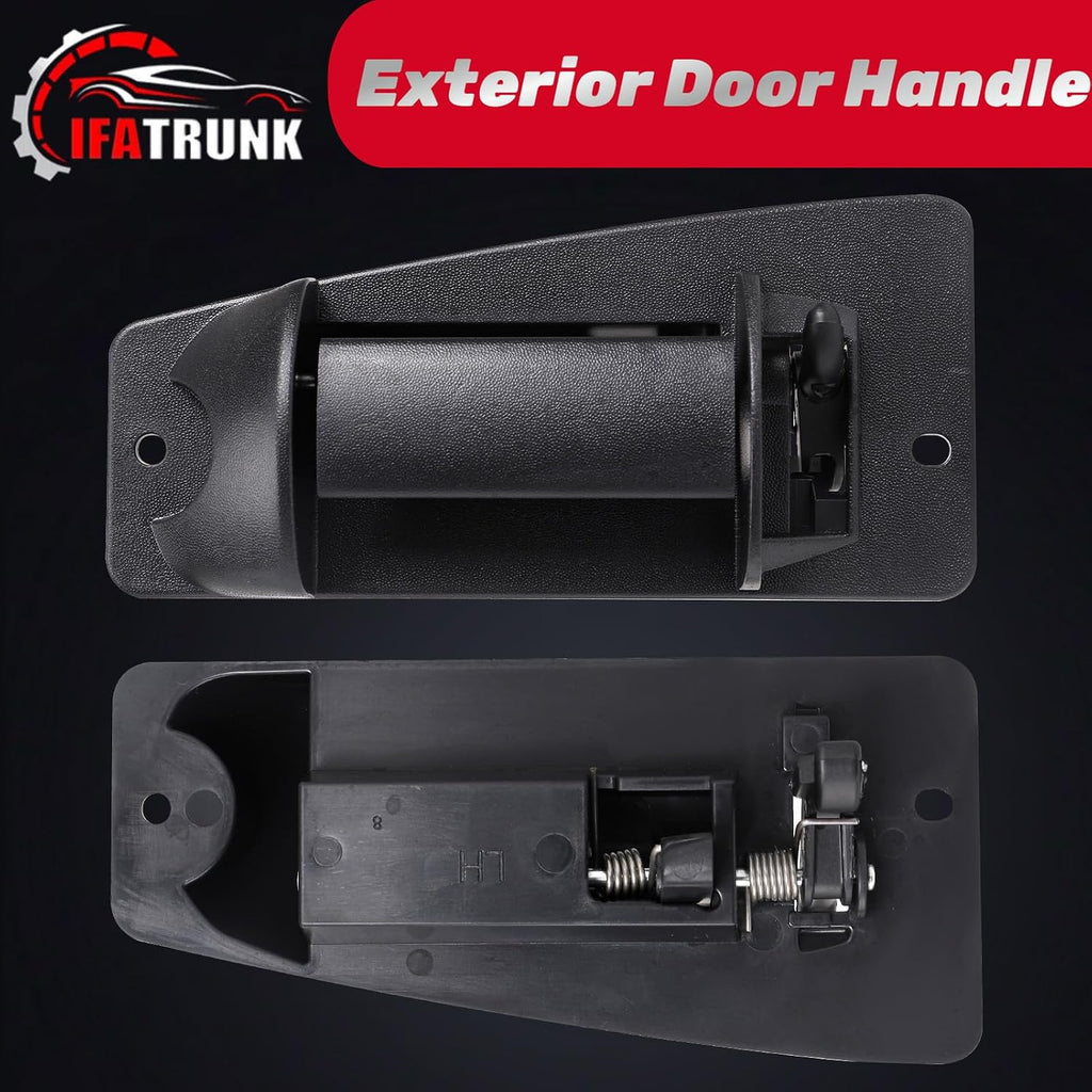 Extended Cab Exterior Door Handle Rear Left Driver Side for 1999 2000 2001 2002 2003 2004 2005 2006 2007 Chevy Silverado GMC Sierra 1500 2500 3500, Replace GM1520115, 15758172