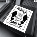 50 PCS Car Paper Floor Mats, Disposable Auto Carpet Protector with Footprint Words, 16 x 20 Inch Universal Temporary Vehicle Floor Pads for Automotive Detailing Wash & Protection (White)
