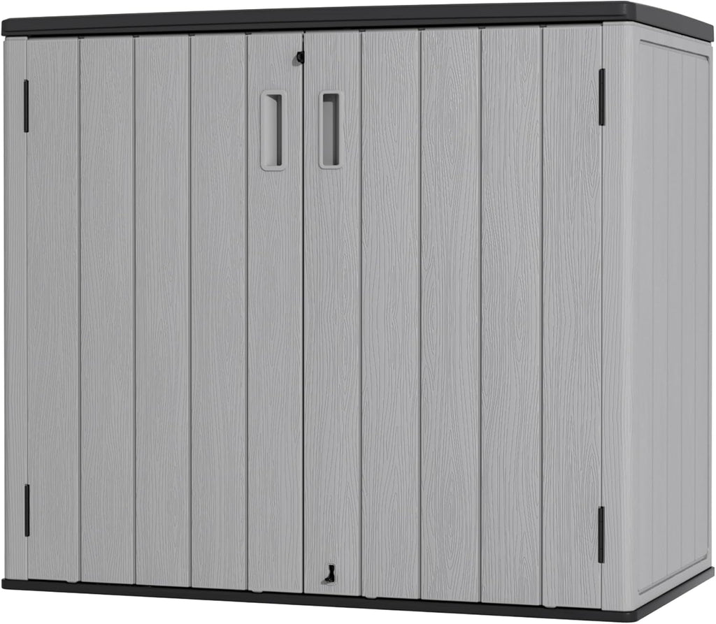 mrosaa large outdoor storage box,resin sheds&outdoor storage waterproof/lockable,outdoor, main product view