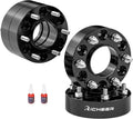 Richeer 2 Inch 6x5.5 Hubcentric Wheel Spacer for Silverado Sierra 1500, 6 Lug 6x139.7mm Wheel Spacers with 14x1.5 Studs & 78.1mm Bore for Tahoe Suburban Avalanche Express Yukon