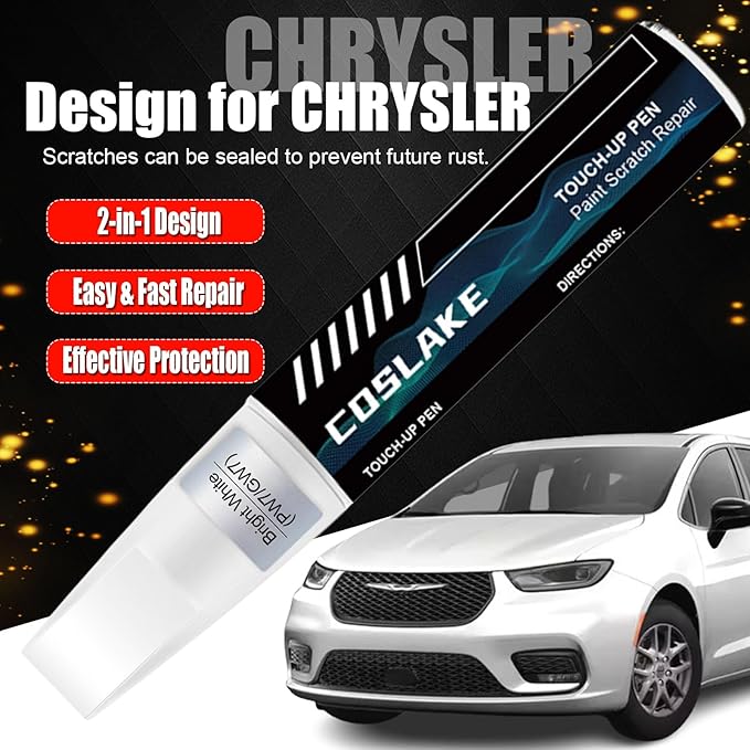 Car Touch Up Paint) for Chrysler, Car Paint Scratch Repair Kit, Quick & Easy - Image 2