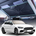 [2026 Upgrade] Coverado Windshield Sun Shade, UPF80+ Sunshade for Car Windshield Blocks Heat & UV Rays, Thickened Vinyl Coating Keep Cool Protect Interior, M 57”x32” for Sedans/SUVs