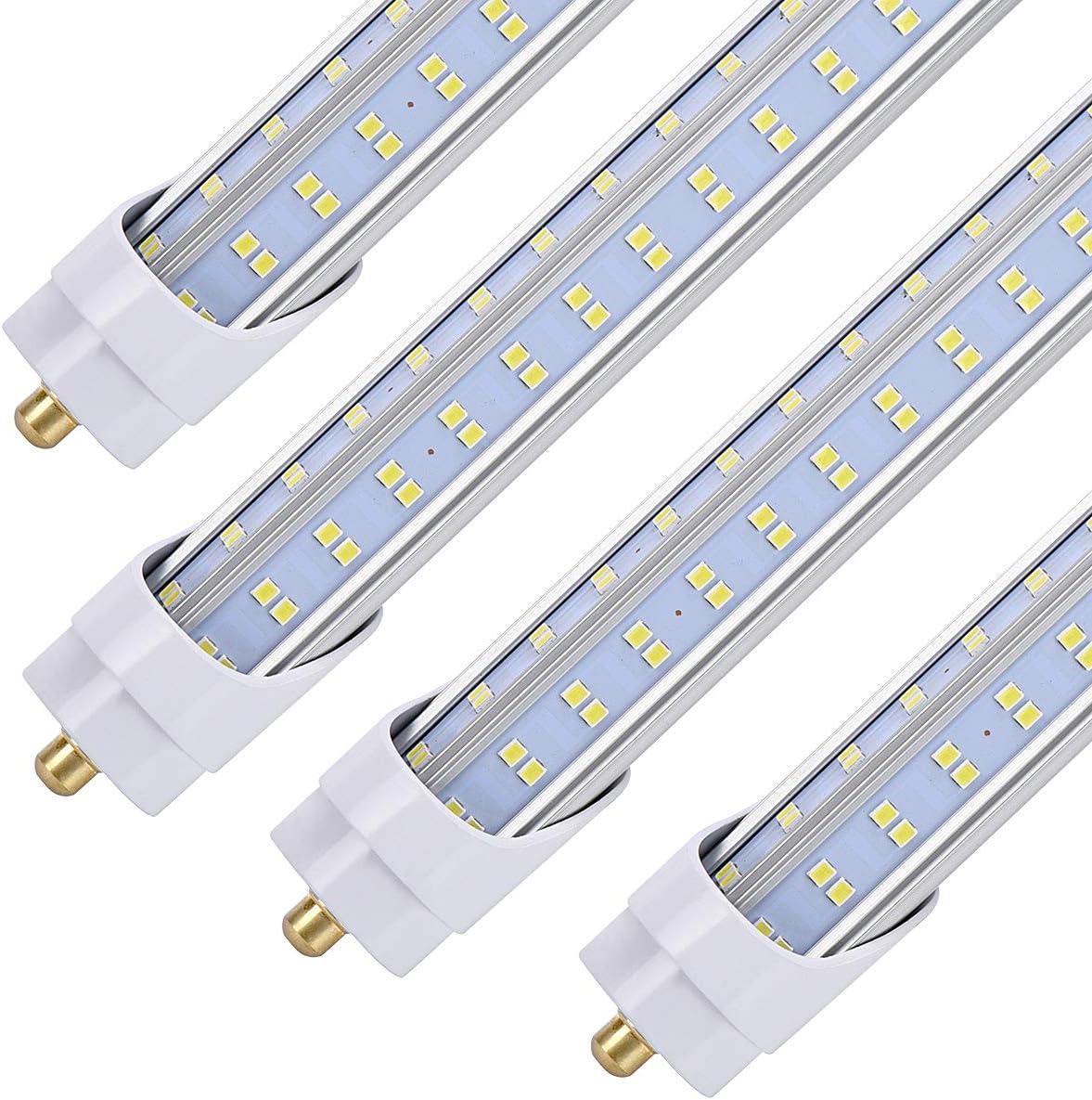 10 Pack, 8 Foot LED Bulbs, 150W 19000lm 5000K Daylight, Super Bright, T8 T10