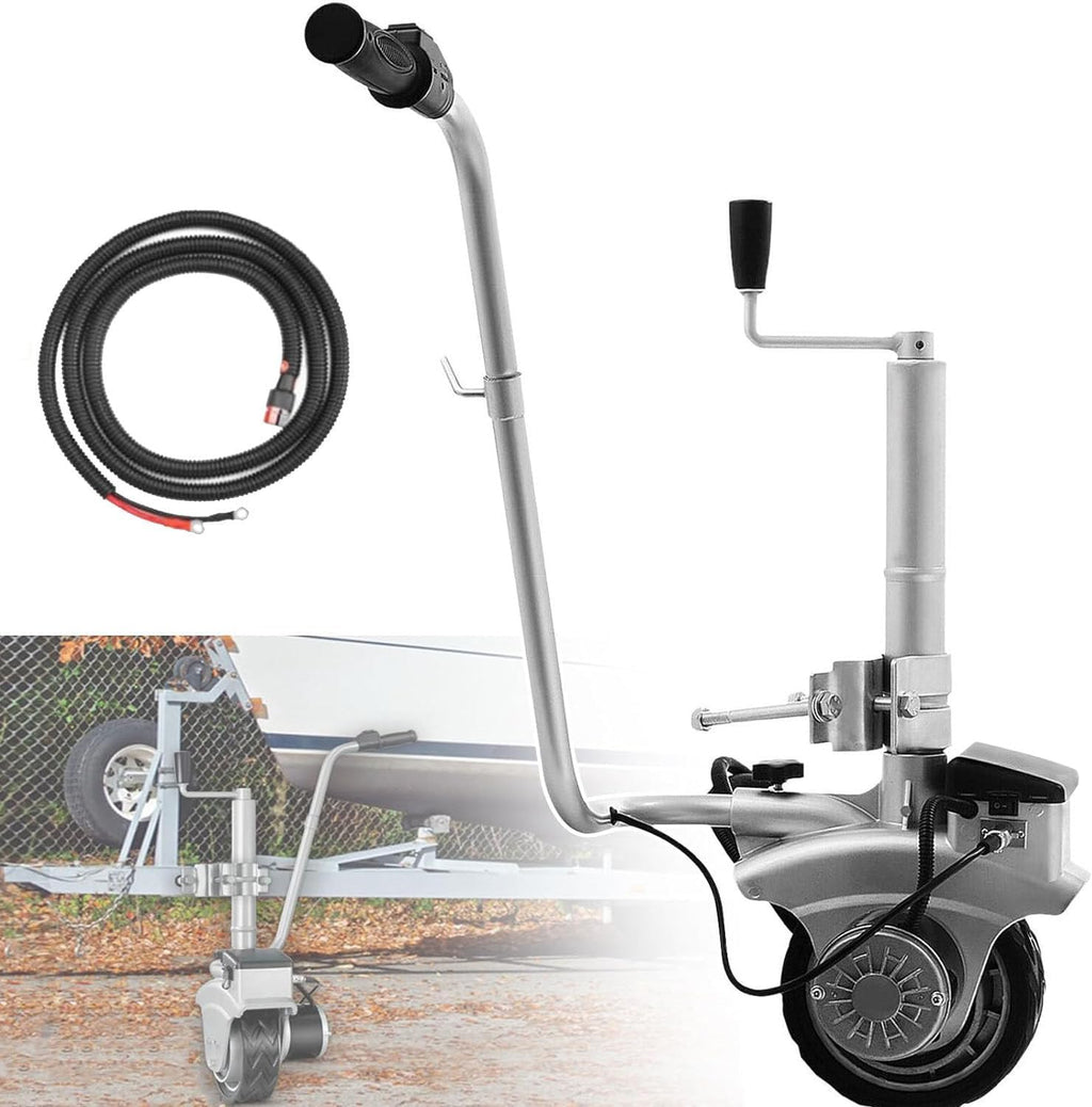 Aluminium Motorised Jockey Wheel Trailer Mover, 12V Motorised Jockey Wheel Electric Mini Mover, with Max Load 5504.5 lbs (2270 kg)